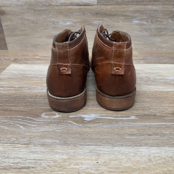 Steve Madden Quazzy Brown Leather Chukka Boots Men's Size 9.5 - Picture 3 of 7